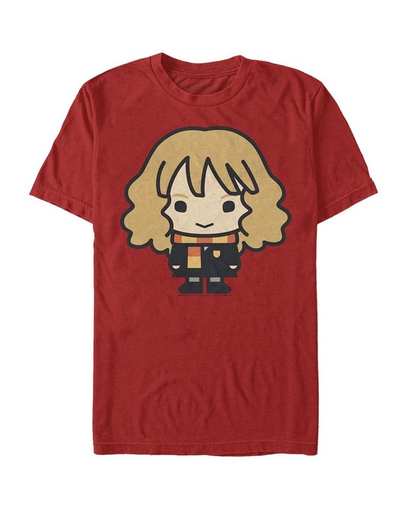 Men's Chibi Hermione Short Sleeve Crew T-shirt Red $17.15 T-Shirts