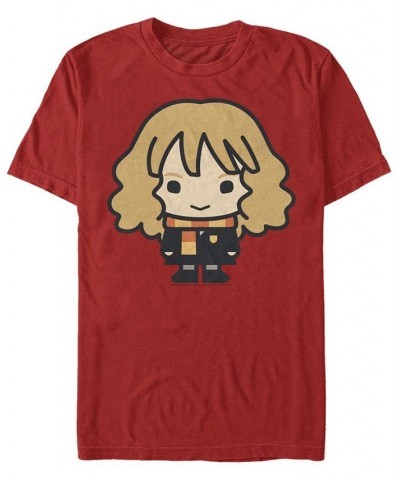 Men's Chibi Hermione Short Sleeve Crew T-shirt Red $17.15 T-Shirts