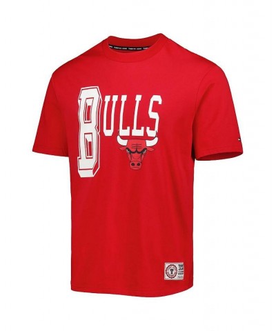 Men's Red Chicago Bulls Mel Varsity T-shirt $26.49 T-Shirts