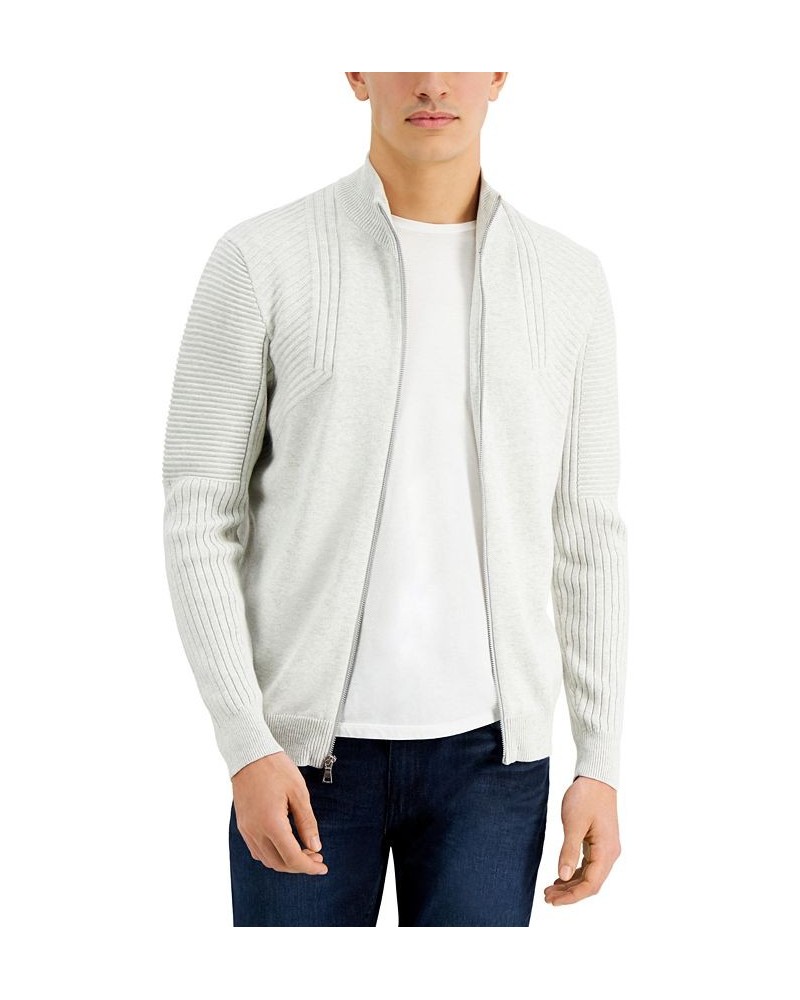 Men's Champ Zip Sweater Gray $21.93 Sweaters