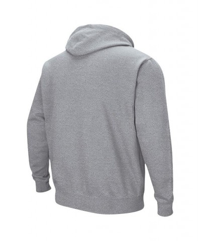 Men's Heathered Gray BYU Cougars Arch and Logo 3.0 Pullover Hoodie $31.79 Sweatshirt