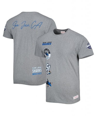 Men's Heather Gray San Jose Sharks City Collection T-shirt $27.30 T-Shirts