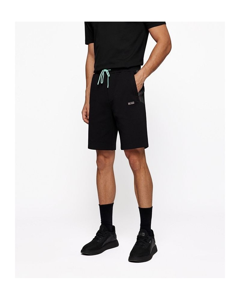 BOSS Men's Cotton-Blend Regular-Fit Shorts Black $53.35 Shorts