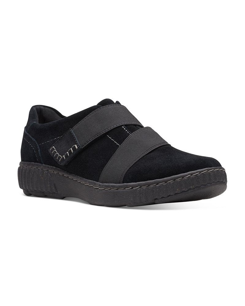 Women's Caroline Holly Sneakers Black $49.00 Shoes