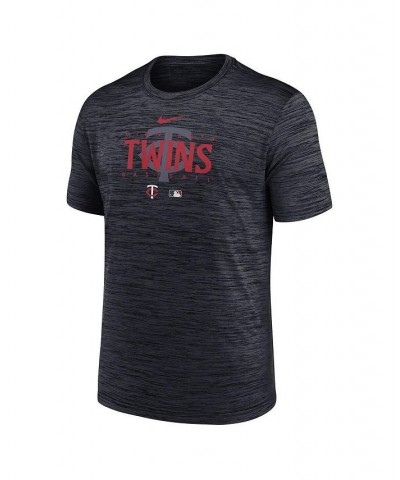 Men's Minnesota Twins Charcoal Authentic Collection Velocity Performance Practice T-shirt $24.00 T-Shirts