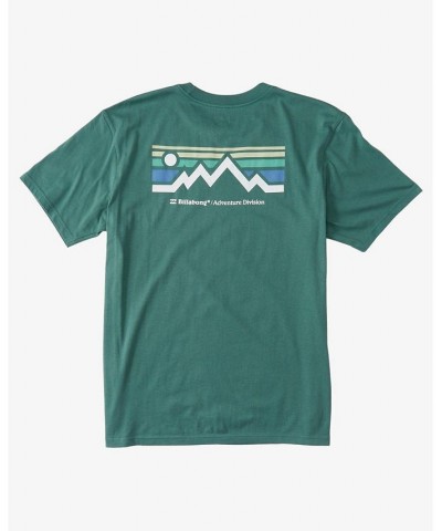 Men's Length Graphic Short-Sleeve T-Shirt Green $19.33 T-Shirts