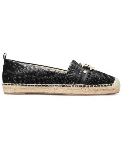 Women's Rory Slip-On Espadrille Flats Black $58.05 Shoes