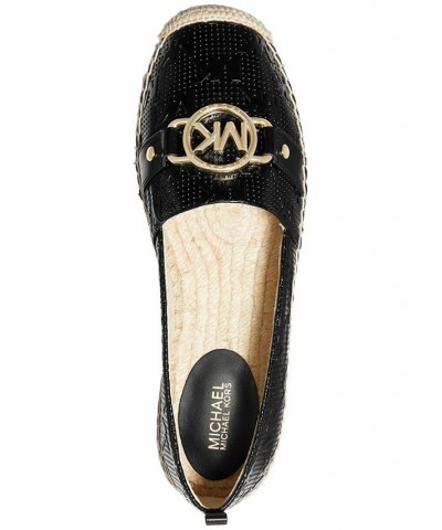 Women's Rory Slip-On Espadrille Flats Black $58.05 Shoes