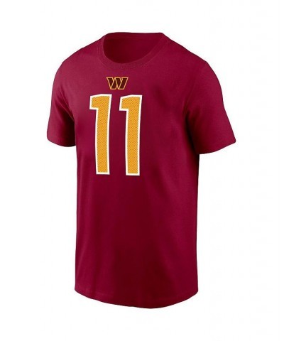 Men's Carson Wentz Burgundy Washington Commanders Player Name & Number T-shirt $21.19 T-Shirts