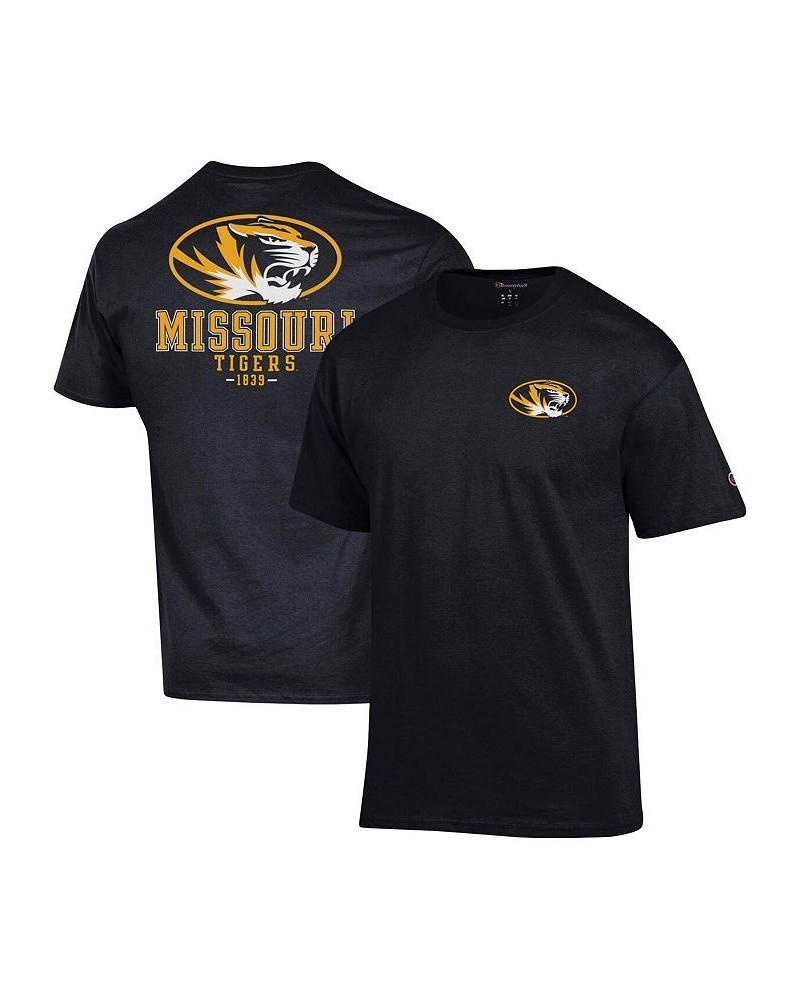 Men's Black Missouri Tigers Stack 2-Hit T-shirt $22.05 T-Shirts