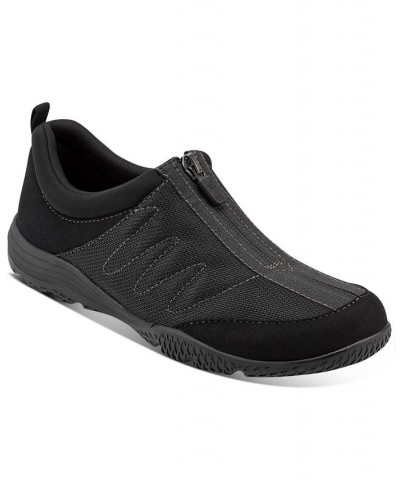 Women's Bestrong Round Toe Casual Sneakers Black $41.87 Shoes