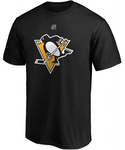 Men's Evgeni Malkin Black Pittsburgh Penguins Team Authentic Stack Name and Number T-shirt $14.62 T-Shirts