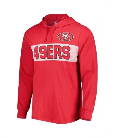 Men's Scarlet San Francisco 49ers Field Franklin Pullover Hoodie $37.73 Sweatshirt