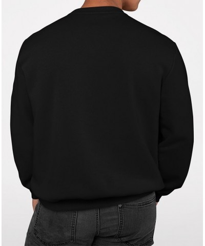 Men's Bee Kind Word Art Crew Neck Sweatshirt Black $27.49 Sweatshirt