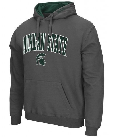 Men's Charcoal Michigan State Spartans Arch Logo 3.0 Pullover Hoodie $19.74 Sweatshirt