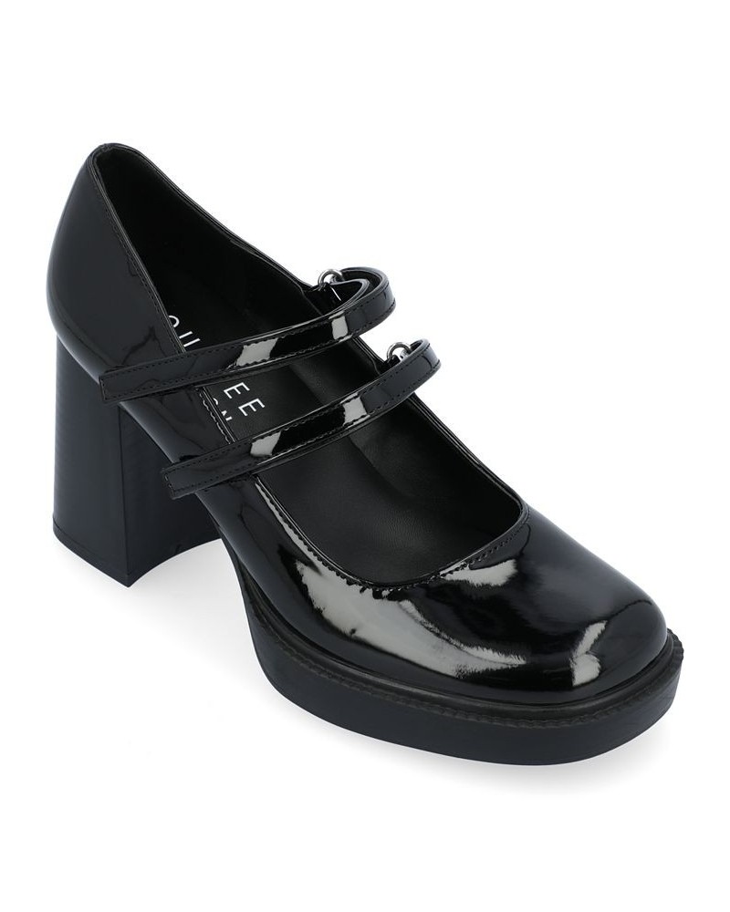 Women's Shasta Platform Heels Black $52.99 Shoes