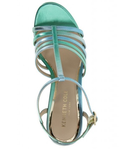 Women's Celia Platform Wedge Sandals Blue $58.05 Shoes