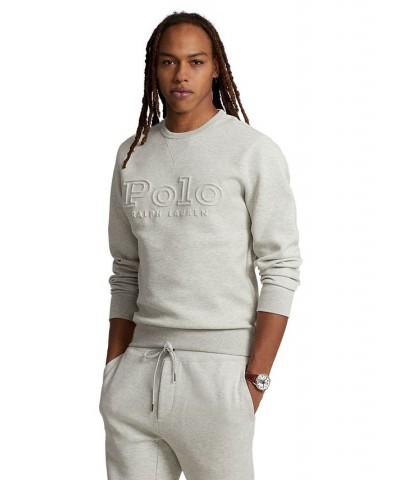 Men's Logo Double-Knit Sweatshirt Gray $38.05 Sweatshirt