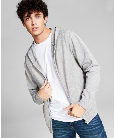 Men's Zip-Up Hoodie Gray $18.66 Sweatshirt