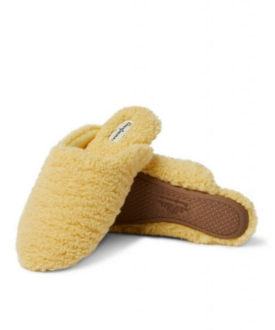 Women's Maya Teddy Scuff Yellow $22.88 Shoes