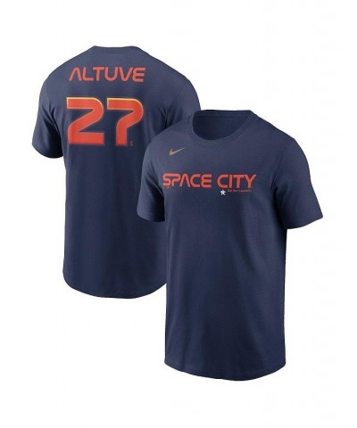 Men's Jose Altuve Navy Houston Astros 2022 City Connect Name and Number T-shirt $25.49 T-Shirts