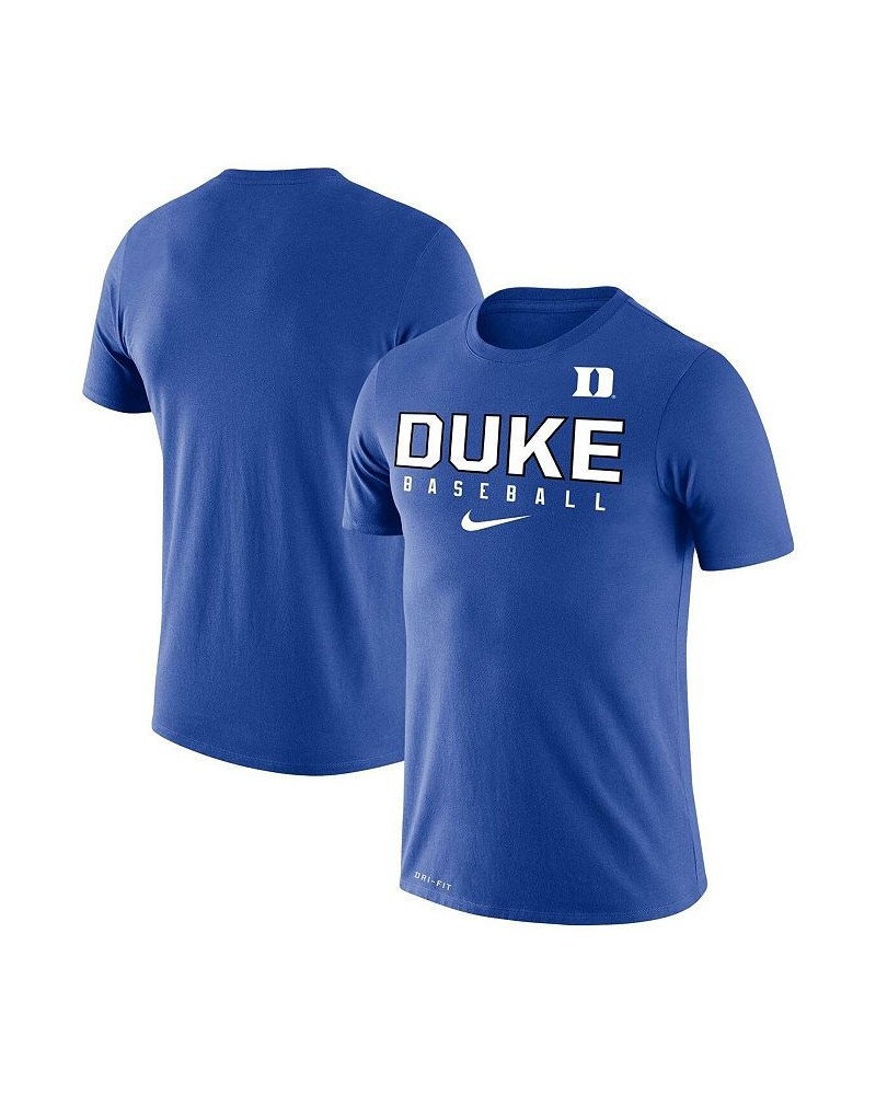 Men's Royal Duke Blue Devils Baseball Legend Performance T-shirt $20.79 T-Shirts