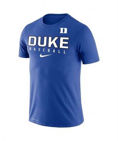 Men's Royal Duke Blue Devils Baseball Legend Performance T-shirt $20.79 T-Shirts