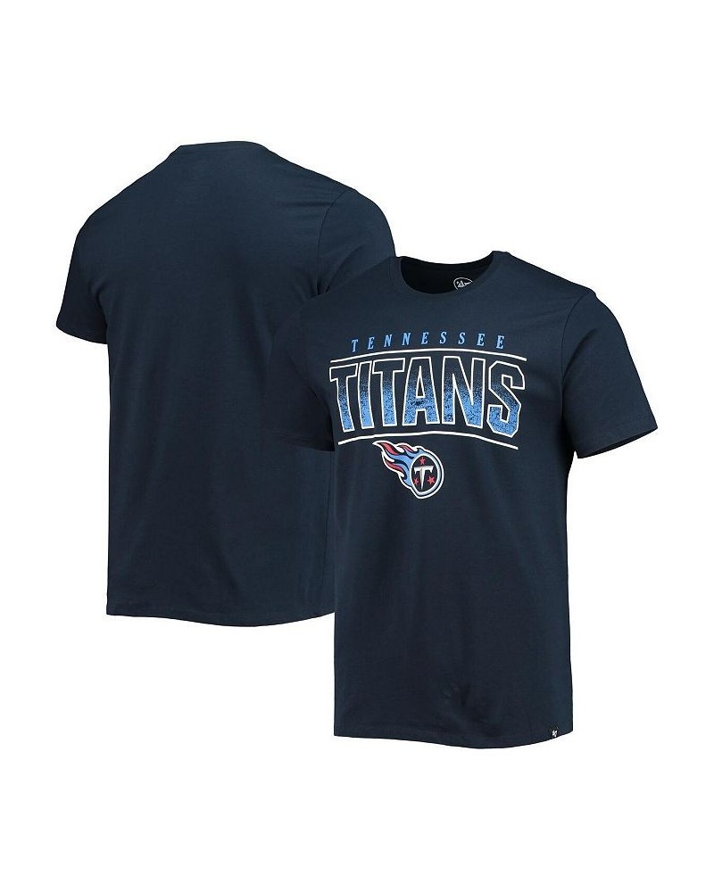 Men's '47 Navy Tennessee Titans Team Super Rival T-shirt $16.42 T-Shirts