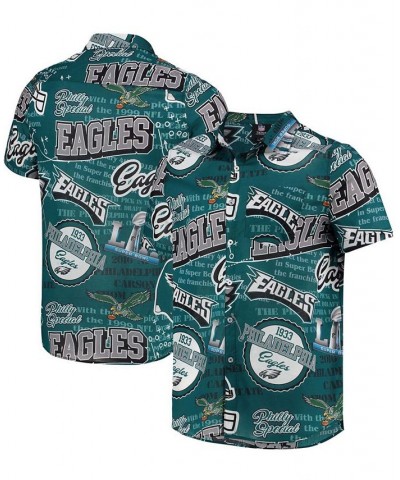 Men's Midnight Green Philadelphia Eagles Thematic Button-Up Shirt $33.65 Shirts