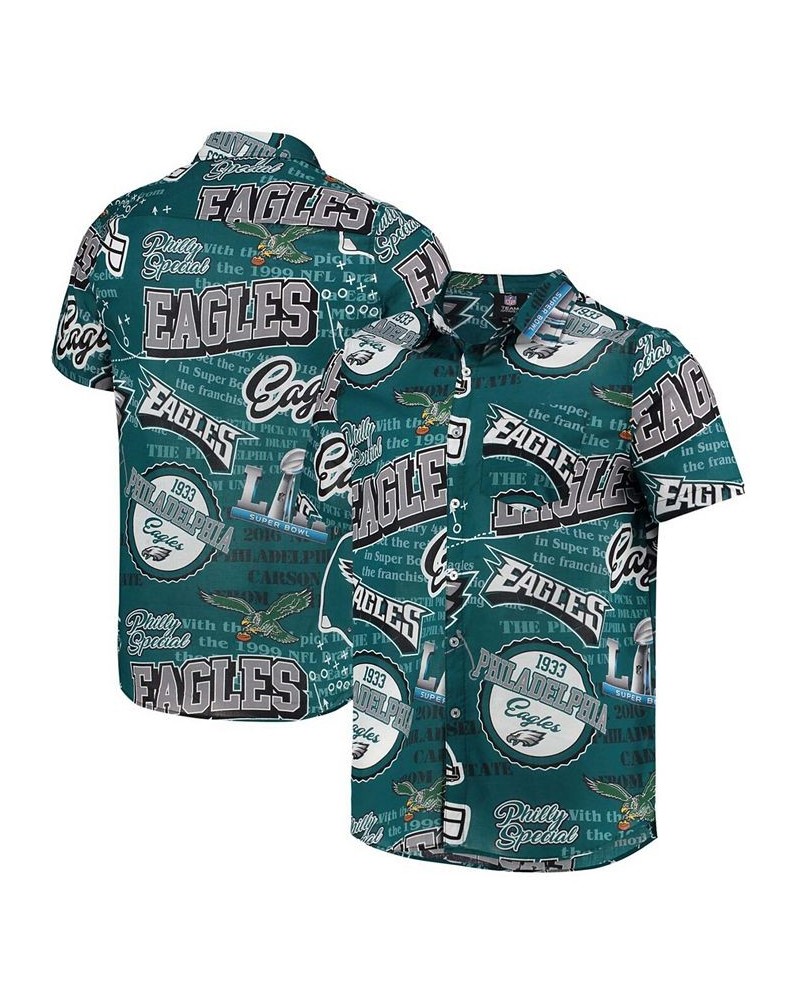 Men's Midnight Green Philadelphia Eagles Thematic Button-Up Shirt $33.65 Shirts