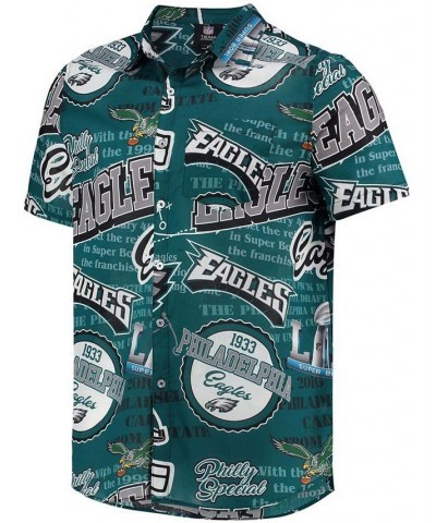 Men's Midnight Green Philadelphia Eagles Thematic Button-Up Shirt $33.65 Shirts