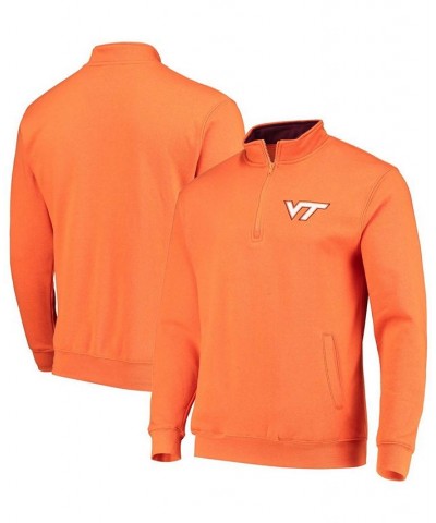 Men's Orange Virginia Tech Hokies Tortugas Logo Quarter-Zip Jacket $25.20 Sweatshirt