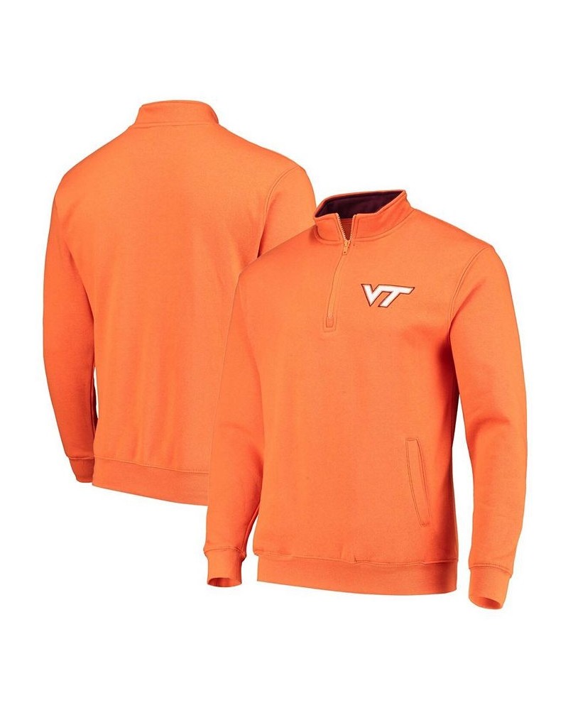 Men's Orange Virginia Tech Hokies Tortugas Logo Quarter-Zip Jacket $25.20 Sweatshirt