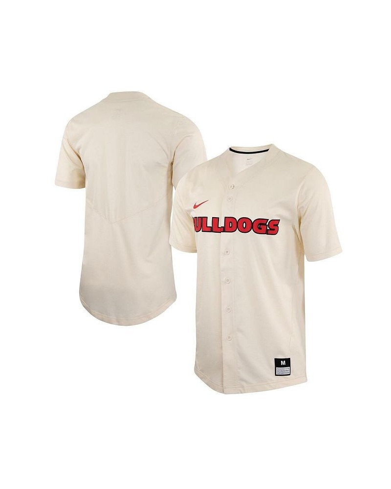 Men's Natural Georgia Bulldogs Replica Baseball Jersey $47.00 Jersey