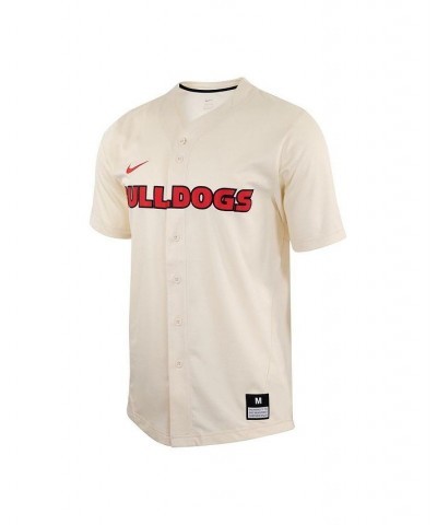 Men's Natural Georgia Bulldogs Replica Baseball Jersey $47.00 Jersey