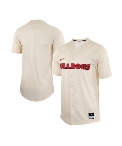 Men's Natural Georgia Bulldogs Replica Baseball Jersey $47.00 Jersey