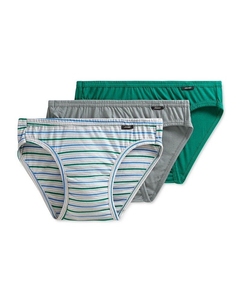 Men's Underwear, Elance Bikini 3-Pack Green $9.33 Underwear