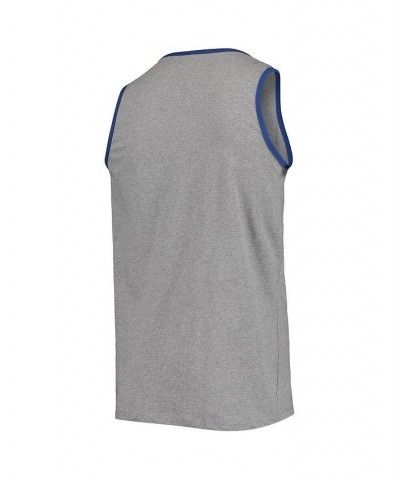 Men's '47 Heather Gray Los Angeles Dodgers Edge Super Rival Tank Top $20.39 T-Shirts