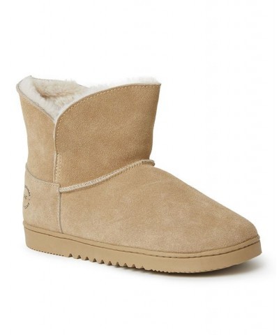 Women's Paige Genuine Suede Bootie Tan/Beige $33.12 Shoes