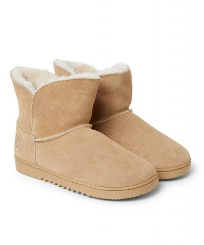 Women's Paige Genuine Suede Bootie Tan/Beige $33.12 Shoes