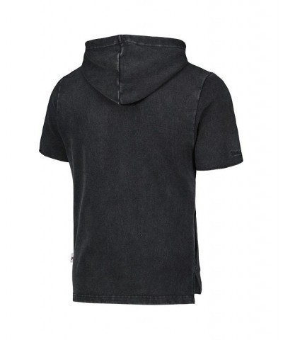 Men's Black New York Knicks Tonal Short Sleeve Pullover Hoodie $36.50 Sweatshirt