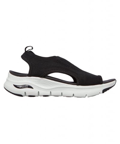 Women's Arch Fit Arch Support - City Catch Walking Sandals Black $29.25 Shoes