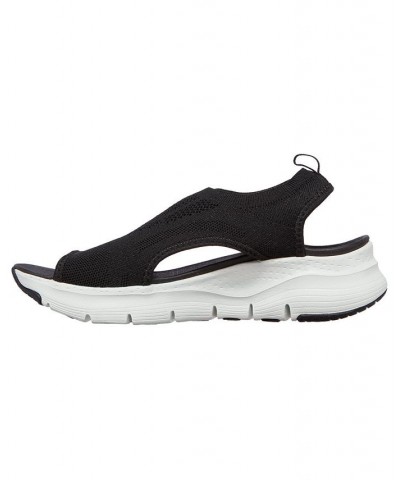 Women's Arch Fit Arch Support - City Catch Walking Sandals Black $29.25 Shoes