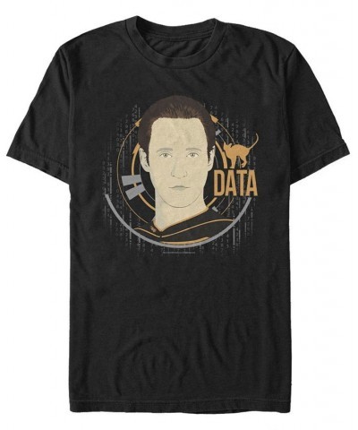 Star Trek Men's Data Big Face Short Sleeve T-Shirt Black $18.89 T-Shirts