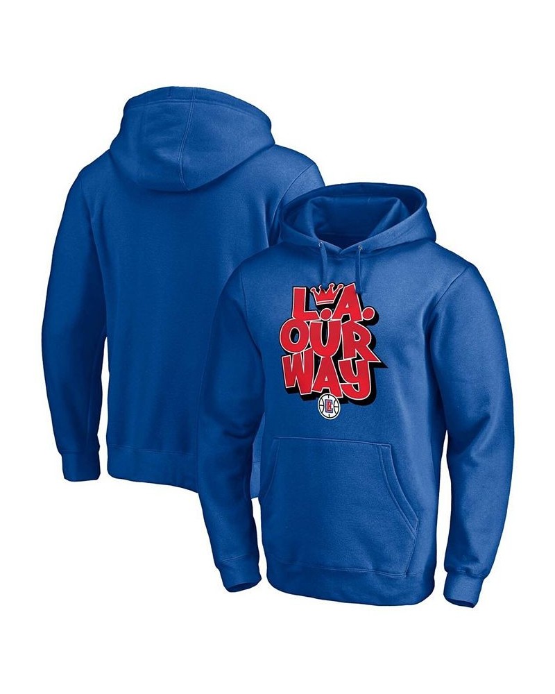 Men's Royal LA Clippers L.A. Our Way Post Up Hometown Collection Pullover Hoodie $33.63 Sweatshirt