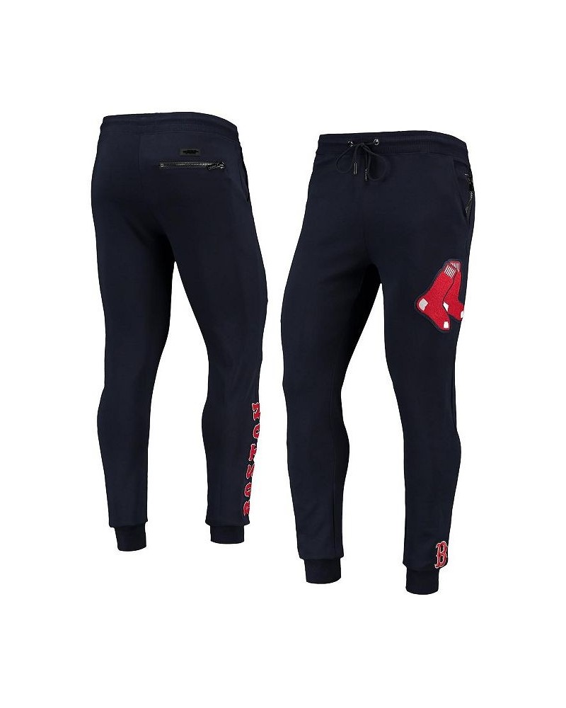 Men's Navy Boston Red Sox Logo Jogger Pants $52.80 Pants