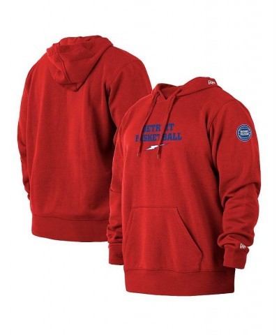 Men's Red Detroit Pistons 2021/22 City Edition Big and Tall Pullover Hoodie $35.63 Sweatshirt