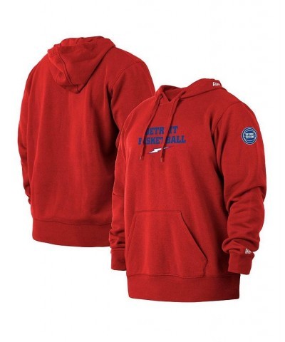 Men's Red Detroit Pistons 2021/22 City Edition Big and Tall Pullover Hoodie $35.63 Sweatshirt