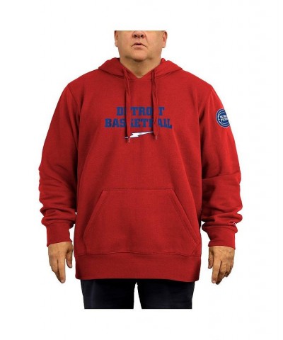 Men's Red Detroit Pistons 2021/22 City Edition Big and Tall Pullover Hoodie $35.63 Sweatshirt