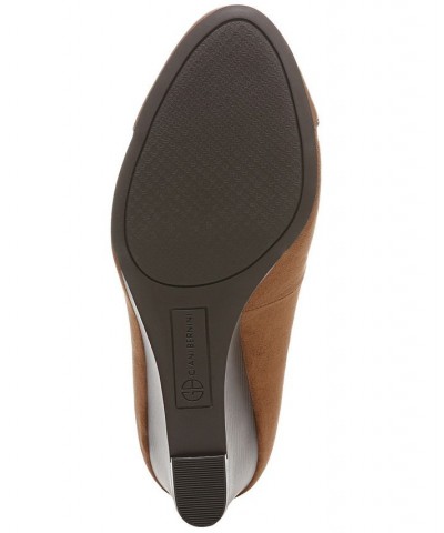 Vincentt Wedge Pumps Brown $38.49 Shoes